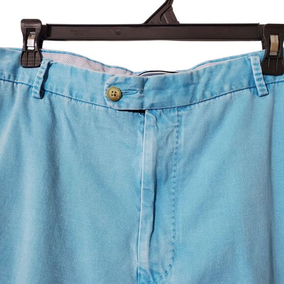 Peter Millar Faded Blue Wash Pima Cotton Shorts Size 40 Mens - Picture 3 of 12